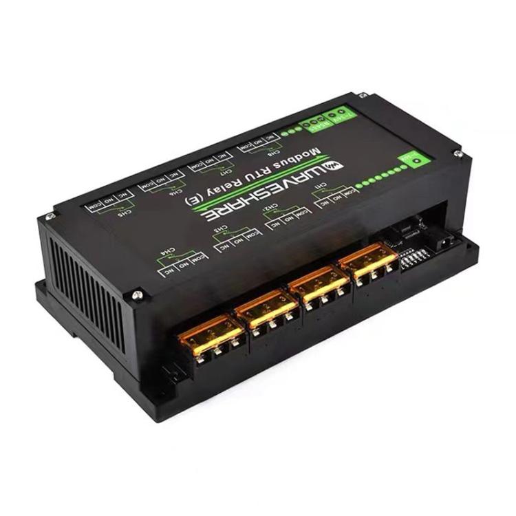 Waveshare Modbus RTU Protocol Rail-Mounted Case 8-Way RS485 30A High-Current Relay Module, 30459 Waveshare Modbus RTU Protocol Rail-Mounted Case 8-Way RS485 30A High-Current Relay Module, 30459